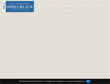 Tablet Screenshot of cafe-inselblick.de